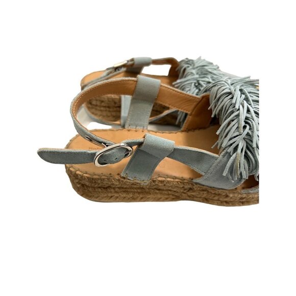 Naguisa Calau Fringe Espadrille Sandels  Anthropologie size 40 - Picture 6 of 6